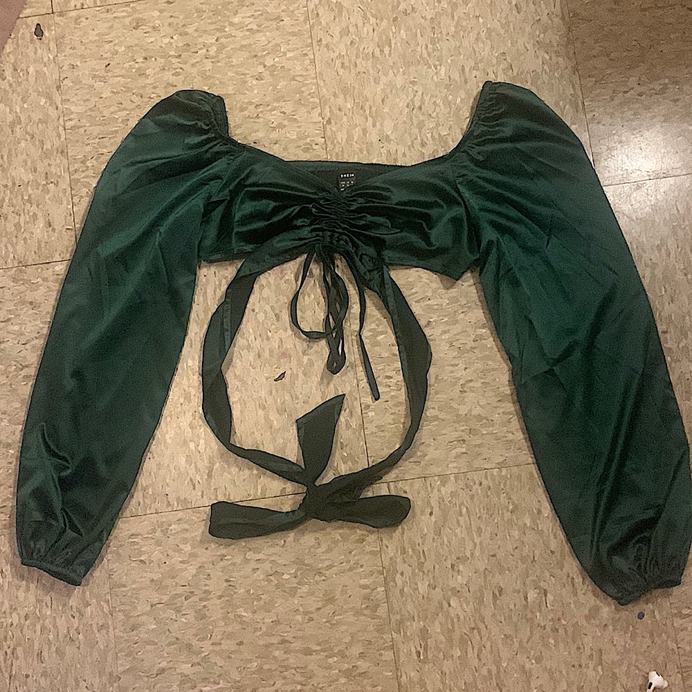 From SHEIN is emerald green and a XS